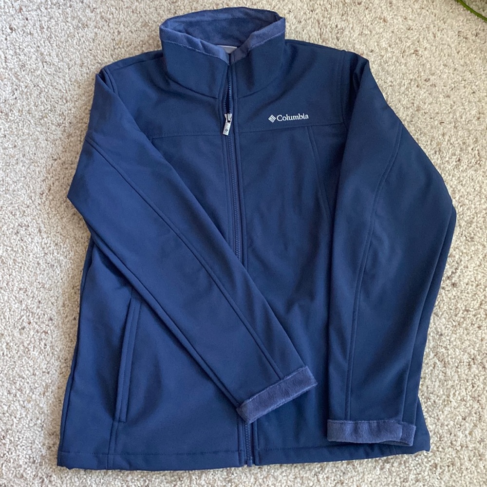 Columbia Soft Shell Fleece lined Jacket like new